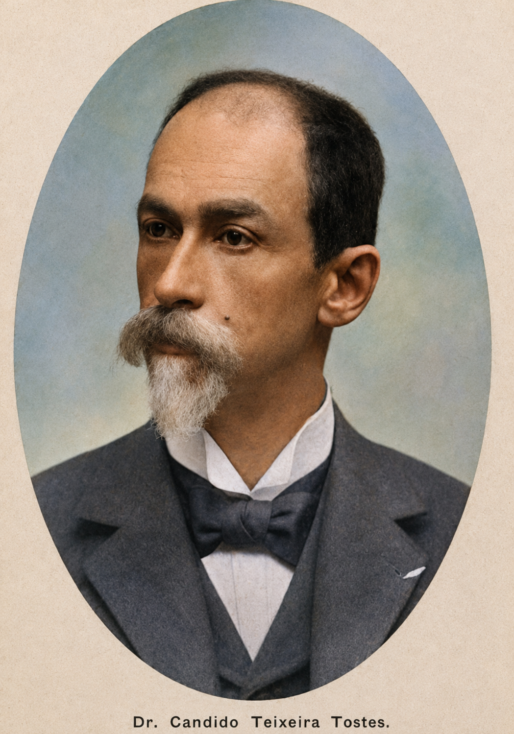 Cândido Bernardino Teixeira Tostes (1842–1927) – retrato histórico. Acervo Pedro Lorenzo Raggio Neto.