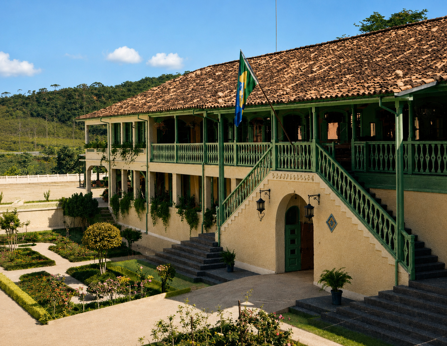 Fazenda São Mateus, Juiz de Fora – visita de Getúlio Vargas a João de Rezende Tostes, 19 de abril de 1934. Acervo Pedro Lorenzo Raggio Neto.